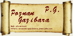 Poznan Gazibara vizit kartica